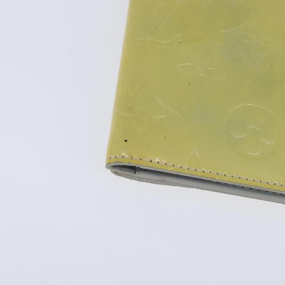 LOUIS VUITTON Monogram Vernis Walker Wallet Lime Yellow M91074 LV Auth hk3224 - Picture 16 of 16